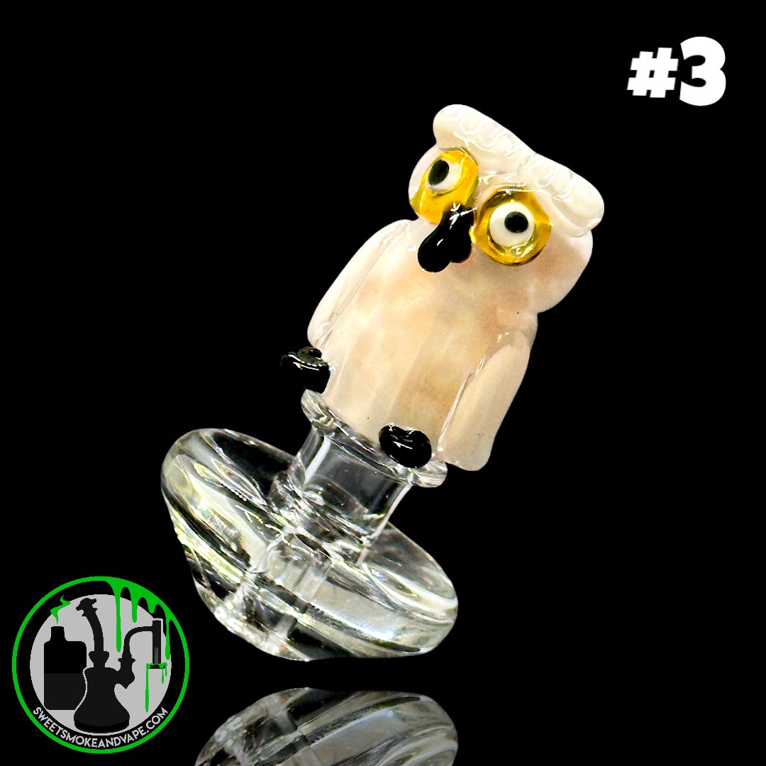 Empire Glassworks - Puffco Peak Carb Cap - Owl #3