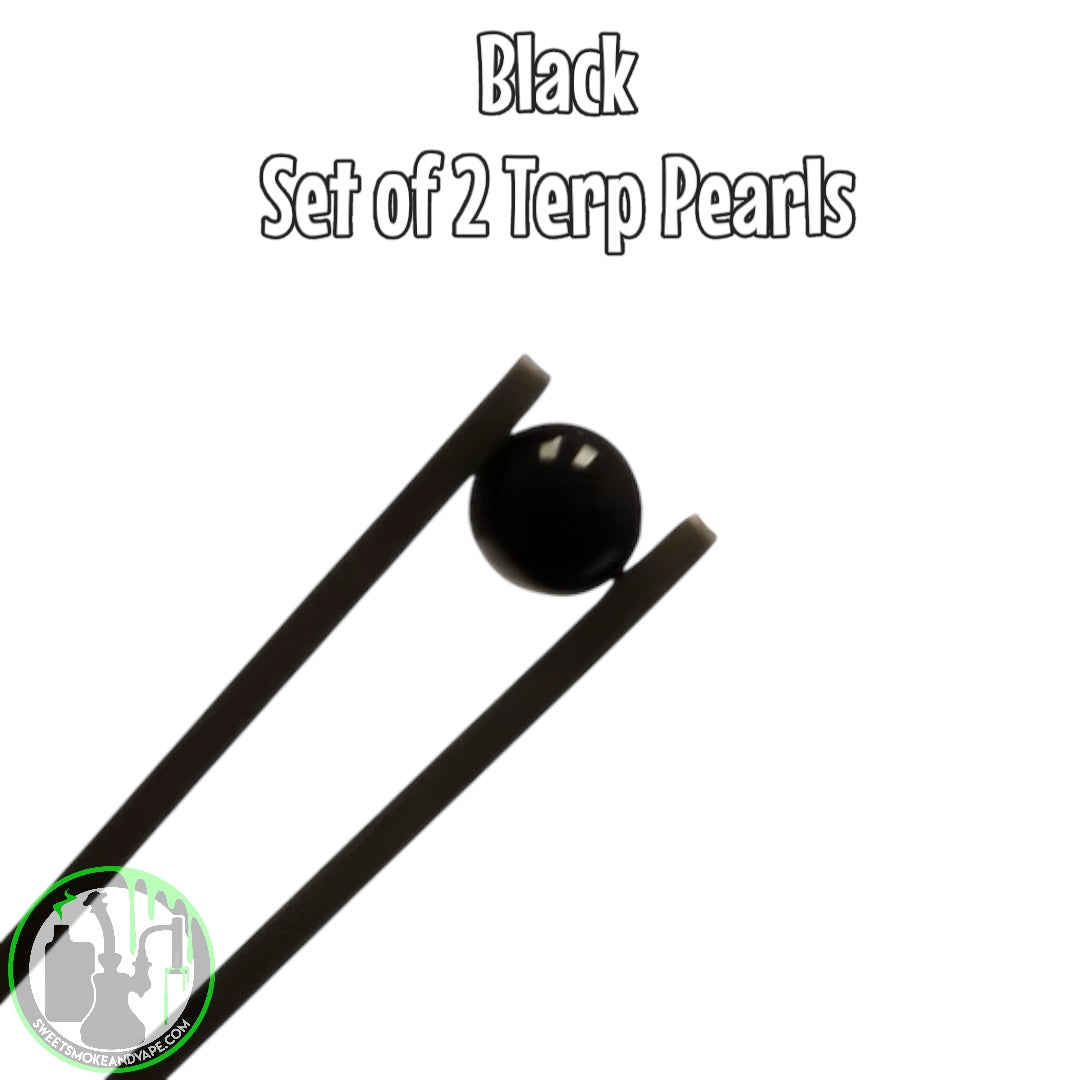 Bear Quartz - 6mm Terp Pearls • Set Of Two (Black)