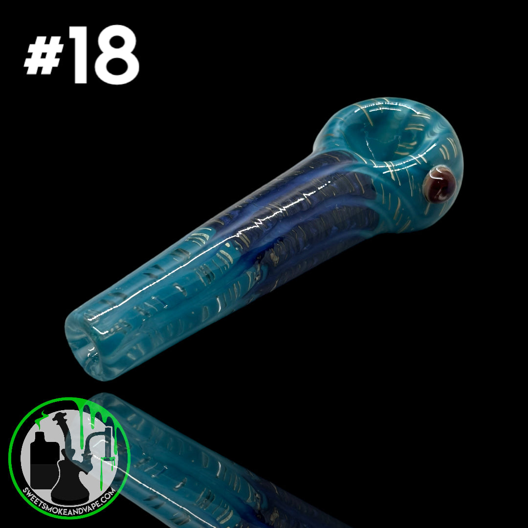 Daniel's Glass Art - German Glass Thick Hand Pipe #18