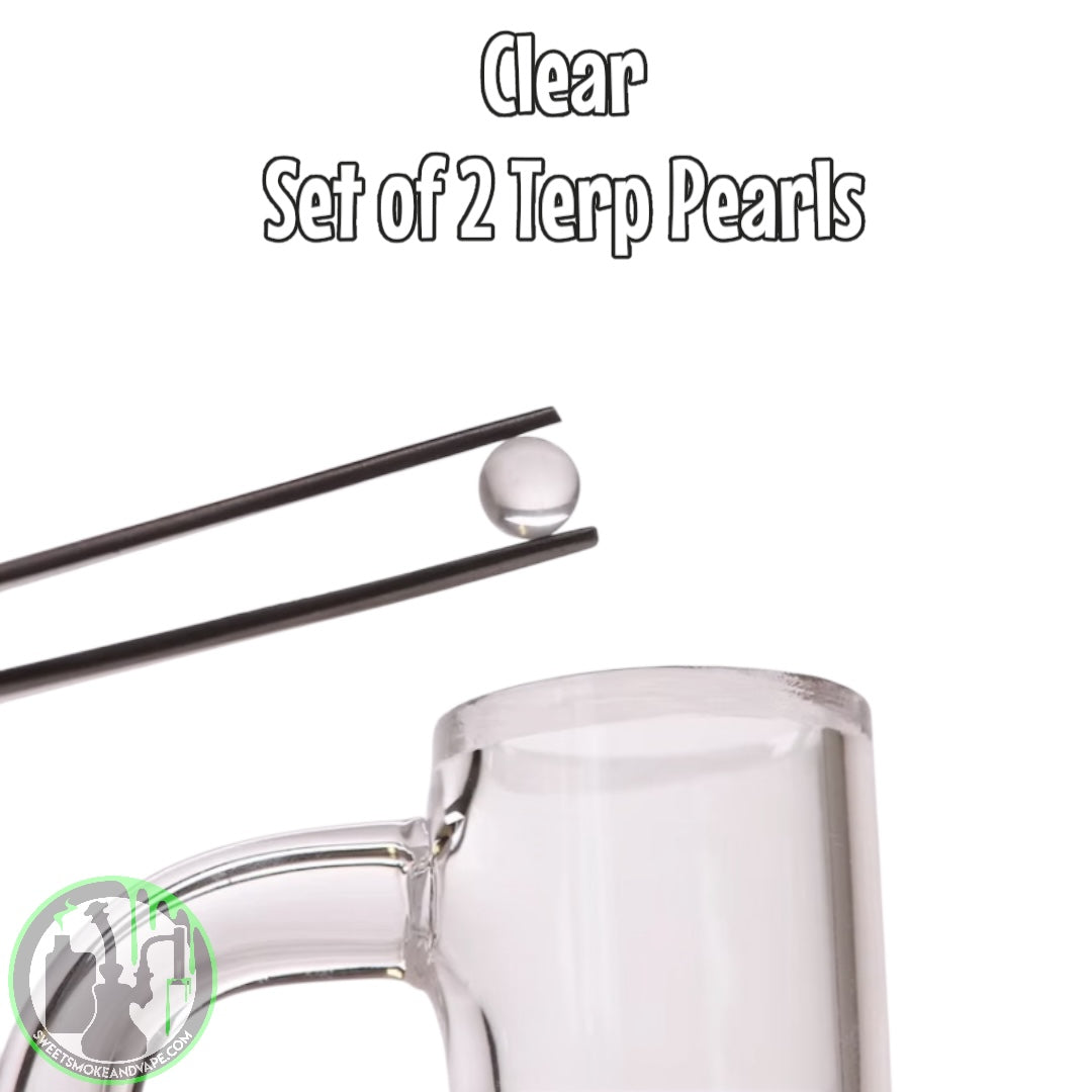 Bear Quartz - 6mm Terp Pearls • Set Of Two (Clear)