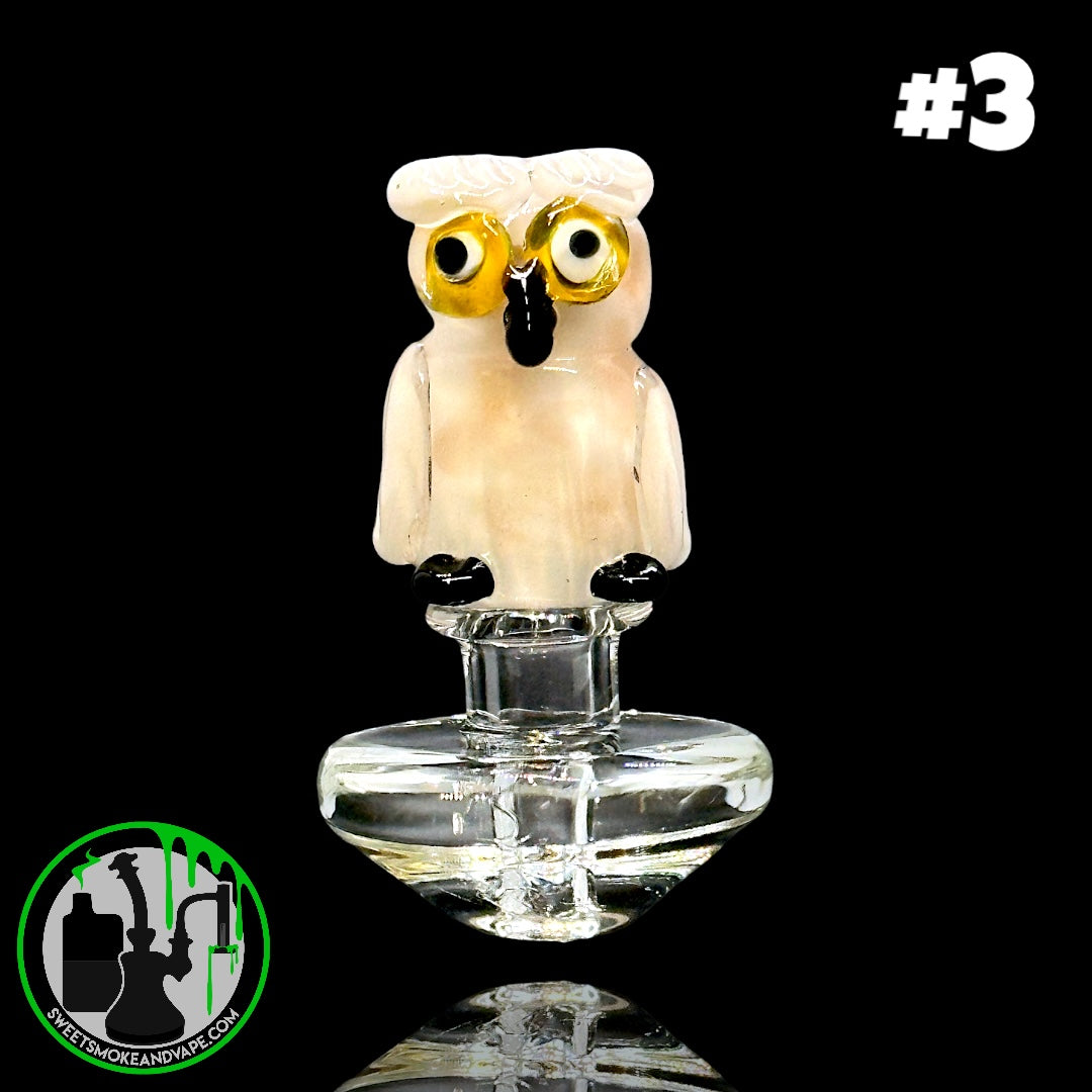 Empire Glassworks - Puffco Peak Carb Cap - Owl #3