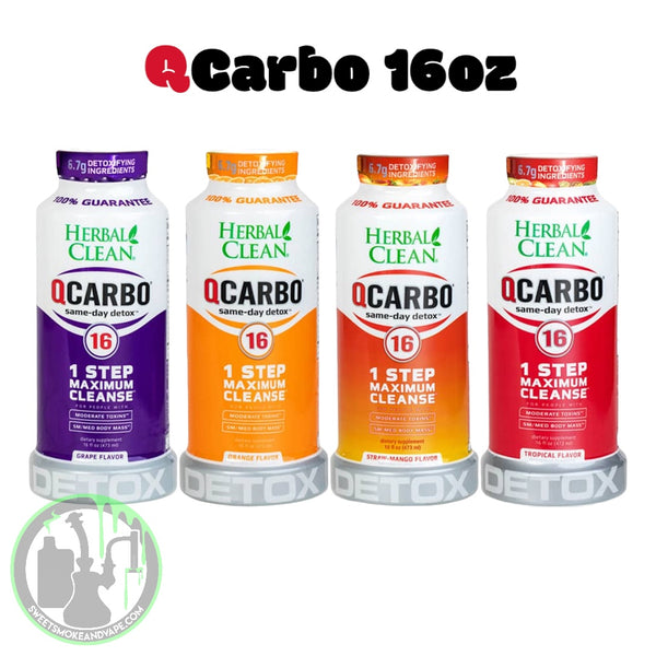 Herbal Clean Q Carbo Detox 16oz Sweet Smoke And Vape