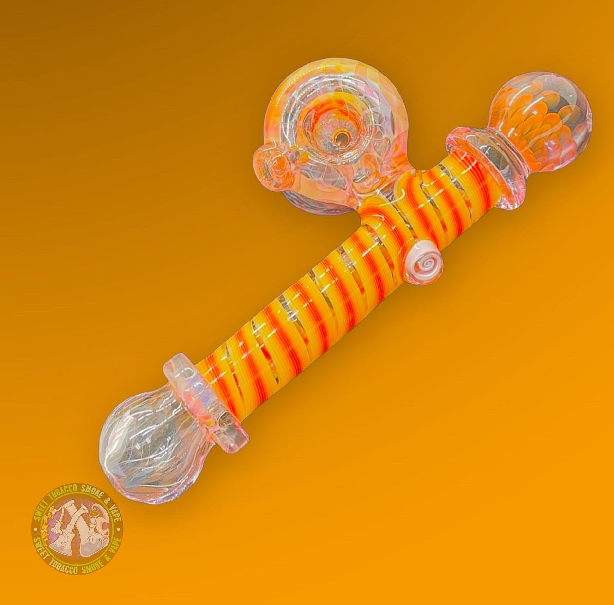 Whitlock Glass - Wig Wag Side Car Dry Hand Pipe