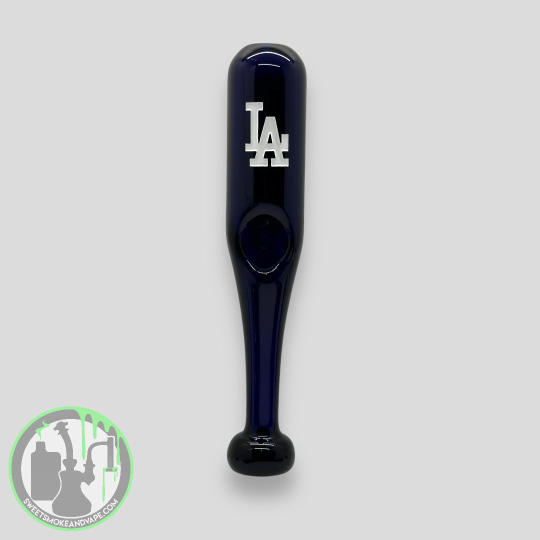 Daniel's Glass Art - Baseball Bat Dry Pipe (Los Angeles Dodgers)