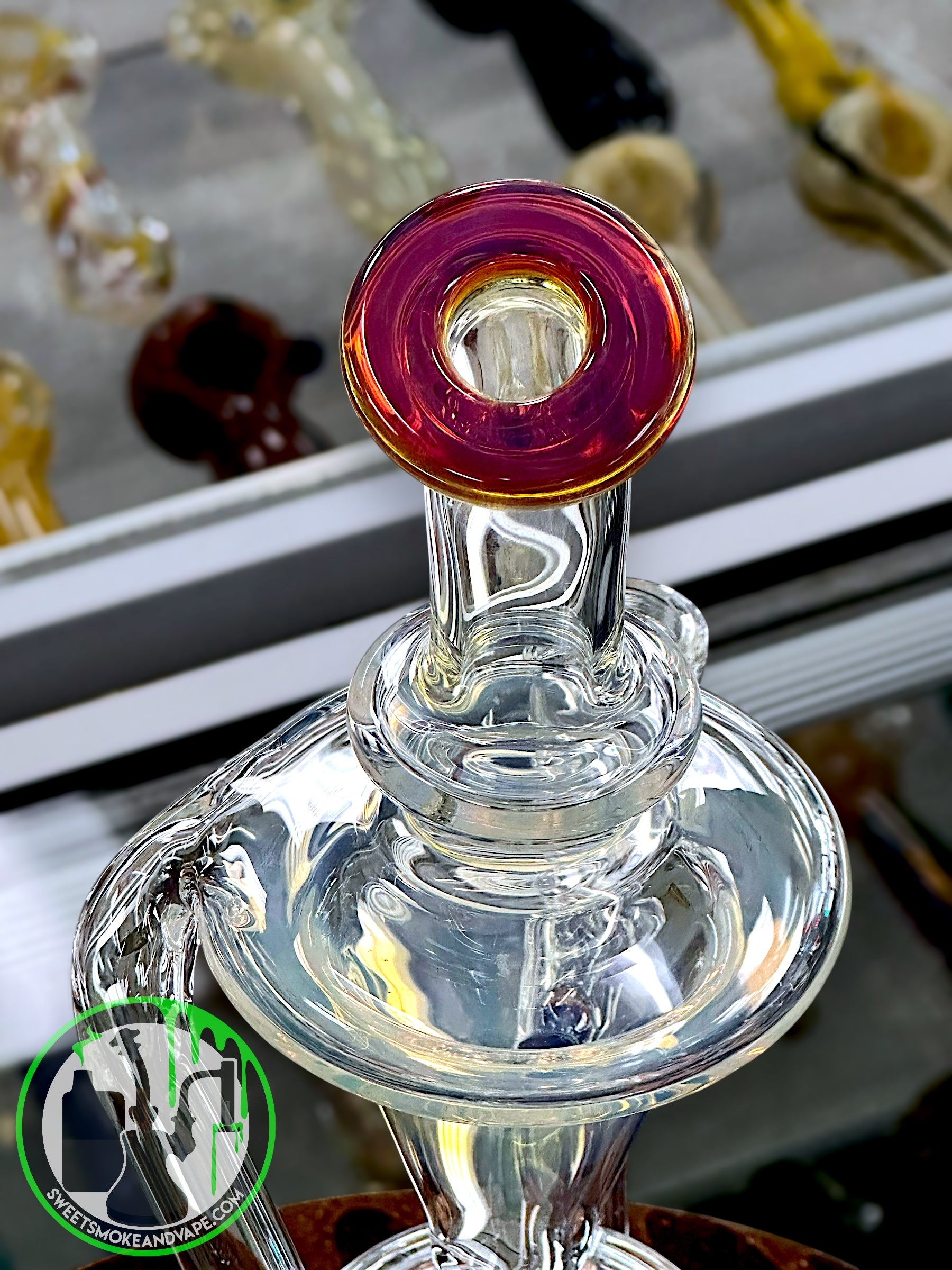 Uzzi Glass - Fumed Floating Recycler Rig #7