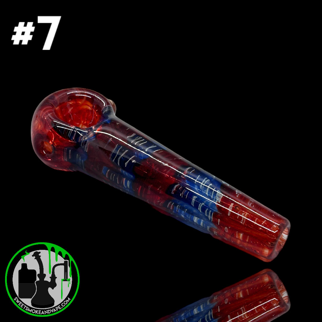 Daniel's Glass Art - German Glass Thick Hand Pipe #7