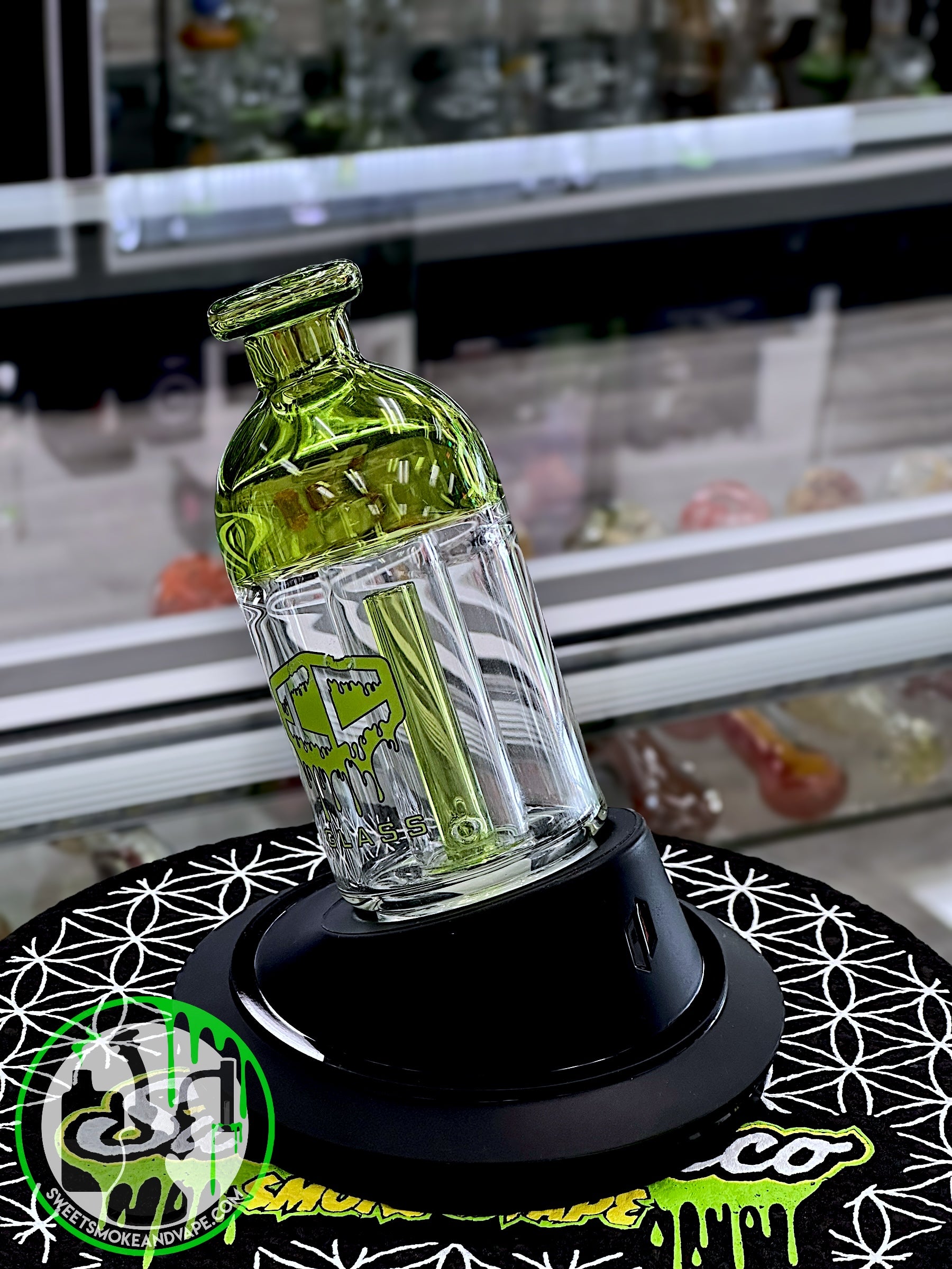 IC Glass - Green Puffco Attachment