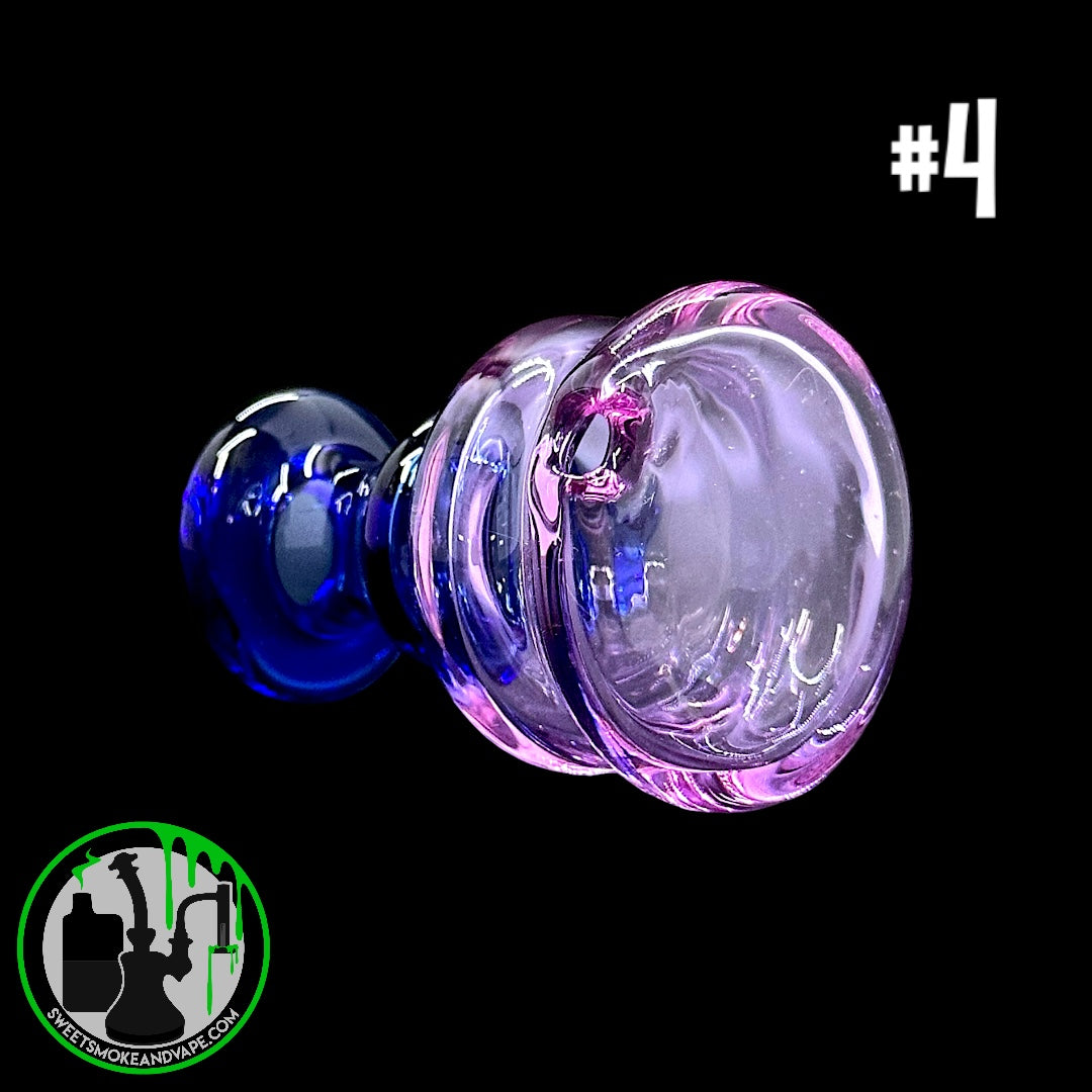 Evol Glass - Puffco Dry Attachment - #4 - Transparent Blue/ Purple