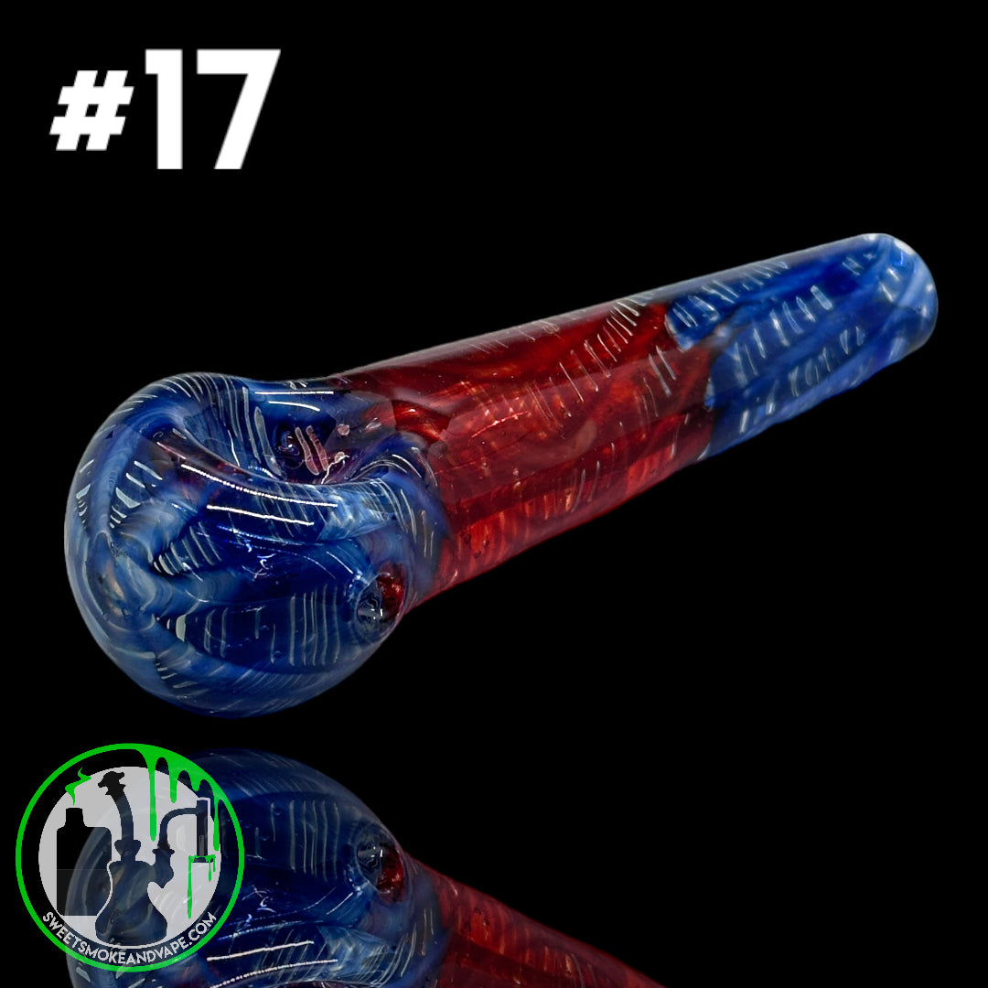 Daniel's Glass Art - German Glass Thick Hand Pipe #17