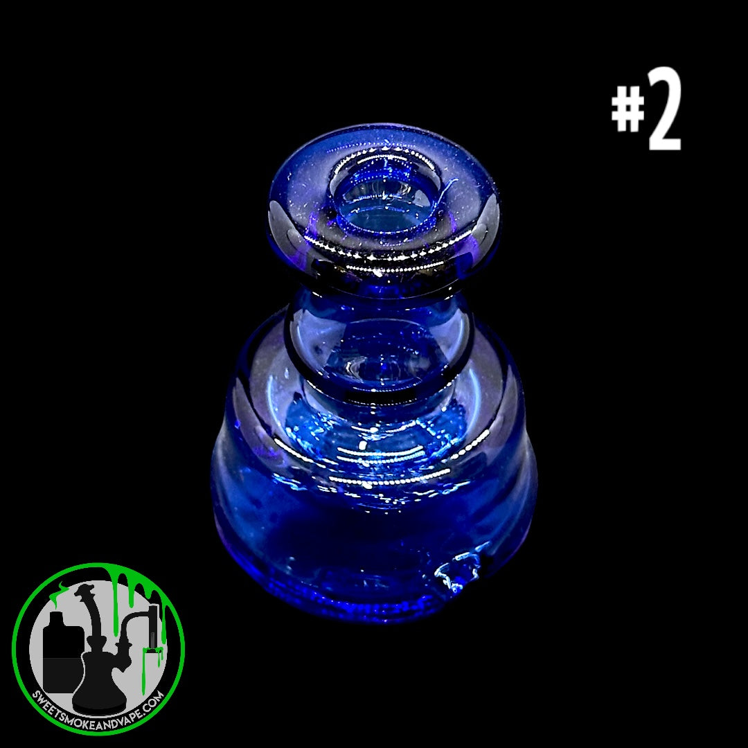 Evol Glass - Puffco Dry Attachment - #2 - Transparent Blue