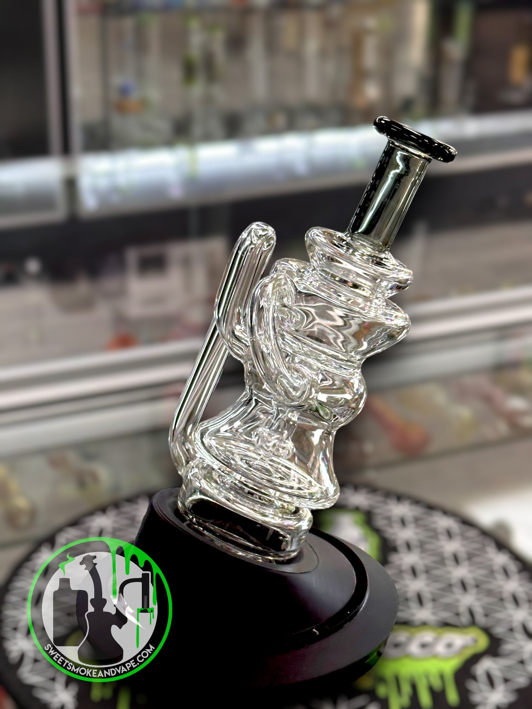 Toxic Glass - Puffco Attachment - Recycler Black