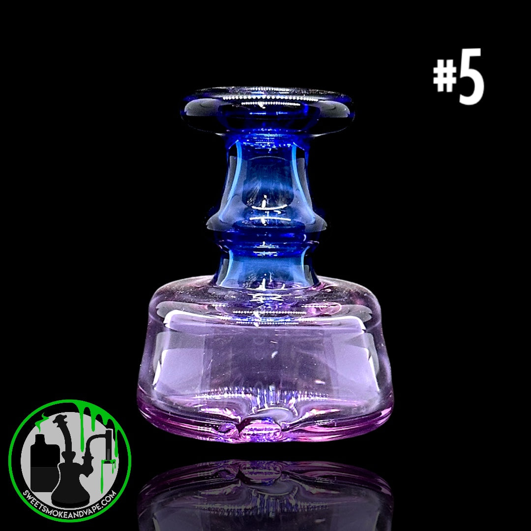 Evol Glass - Puffco Dry Attachment - #5 - Transparent Blue/Purple