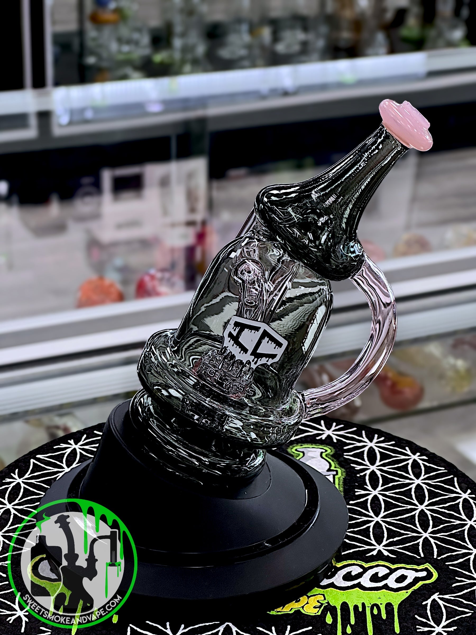 IC Glass - Pink Recycler Puffco Attachment