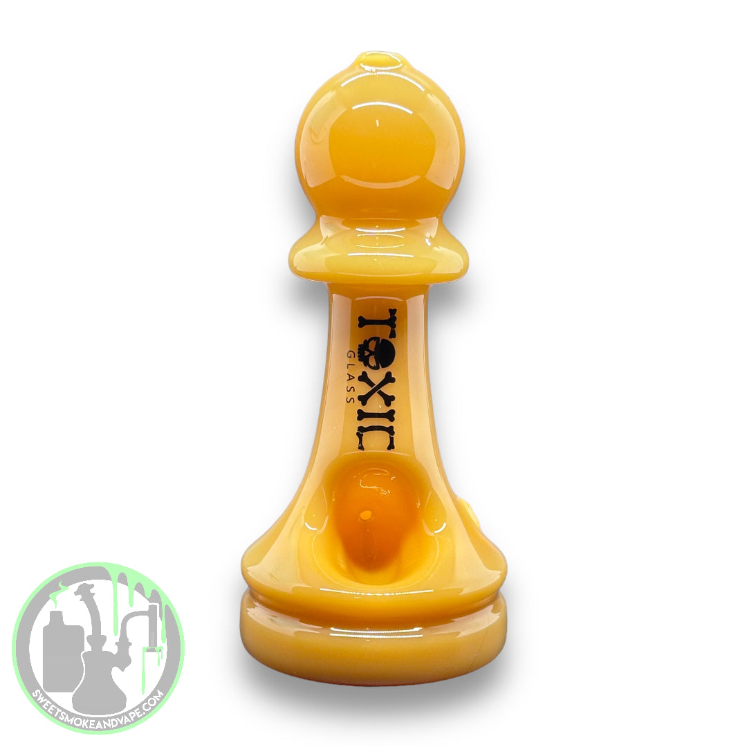 Toxic Glass - Chess Hand Pipe Jade Yellow