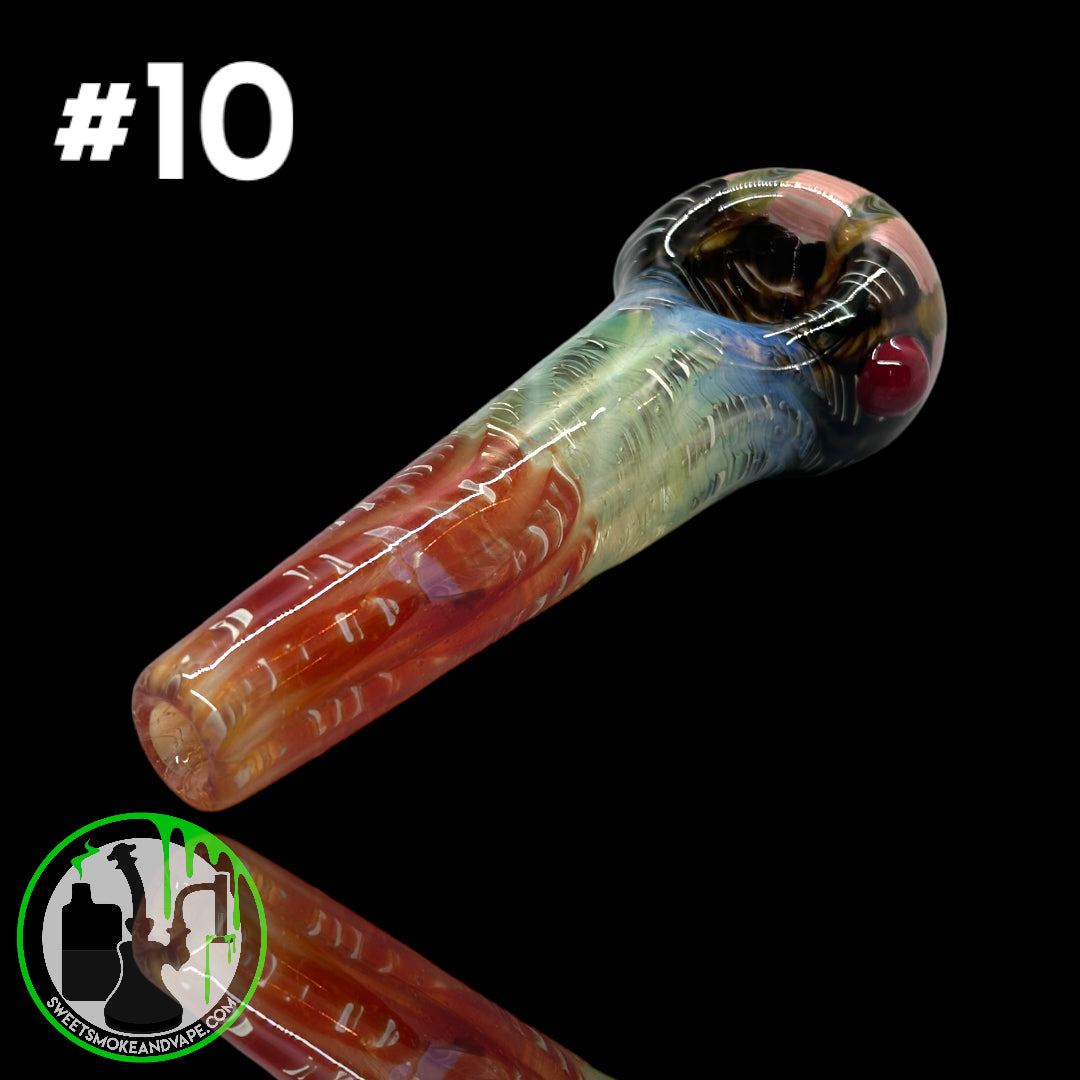 Daniel's Glass Art - German Glass Thick Hand Pipe #10