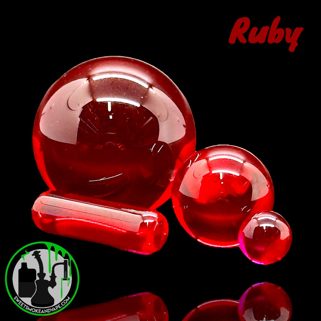 Ruby Pearl Co - Terp Slurper Set (Ruby)