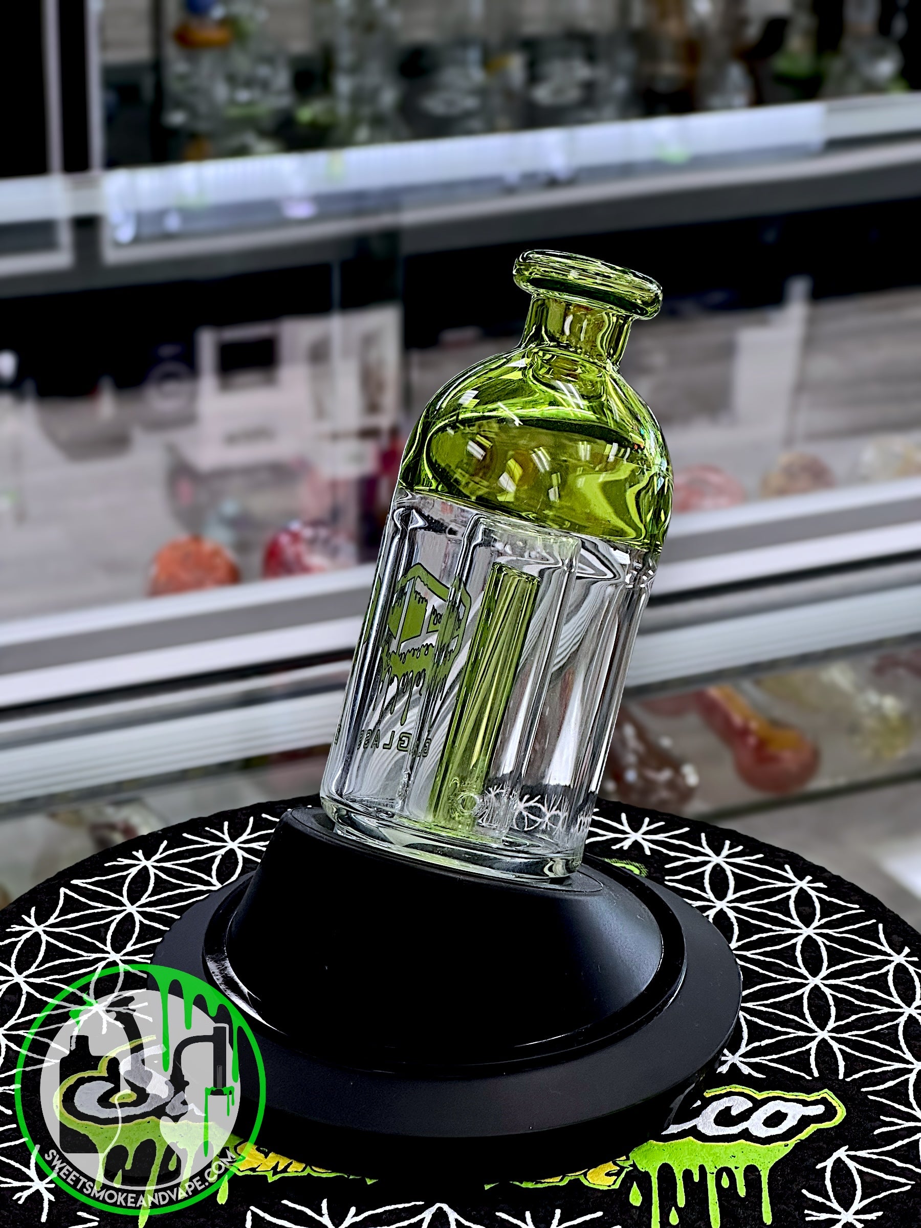 IC Glass - Green Puffco Attachment