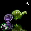 CPB Glass - Directional Carb Cap (Green & Purple)