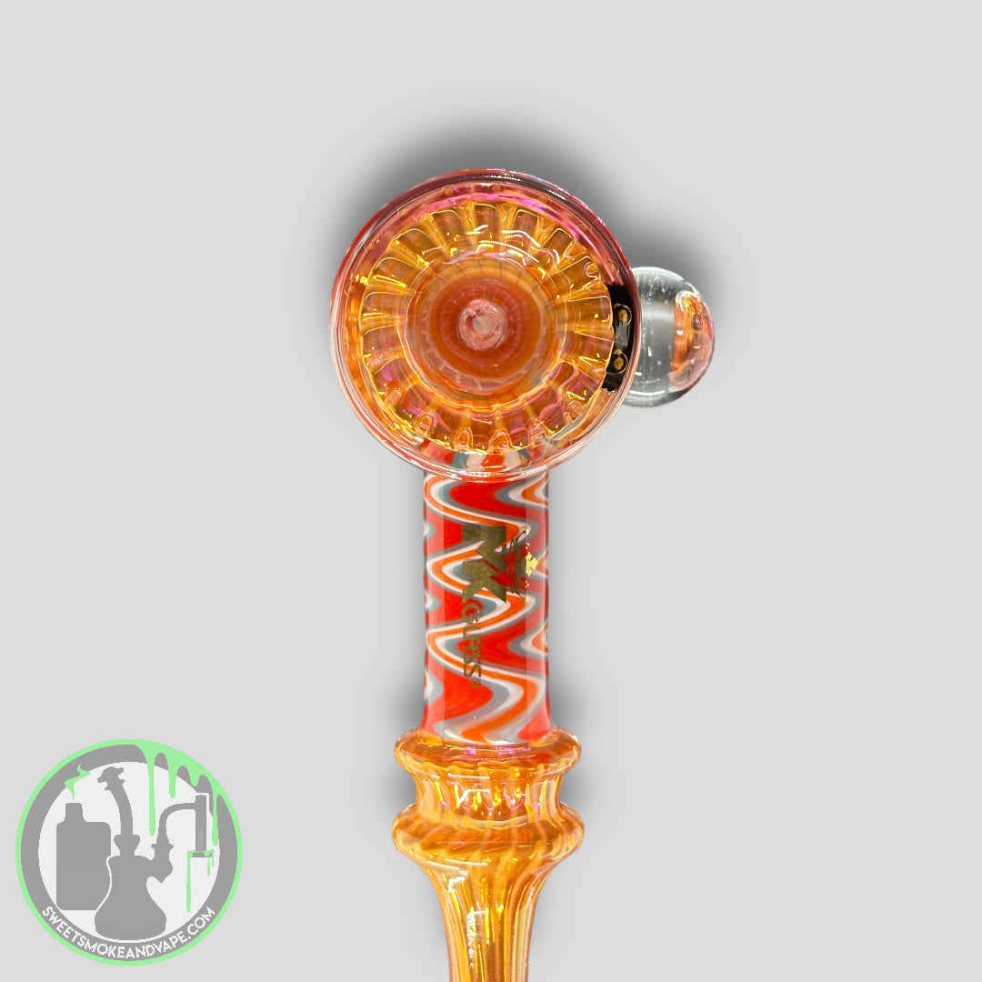 MK100 Glass - Wigwag Dicro Fumed Hammer Bubbler