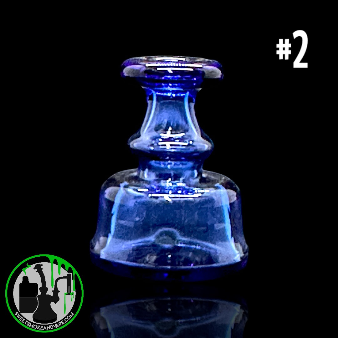 Evol Glass - Puffco Dry Attachment - #2 - Transparent Blue