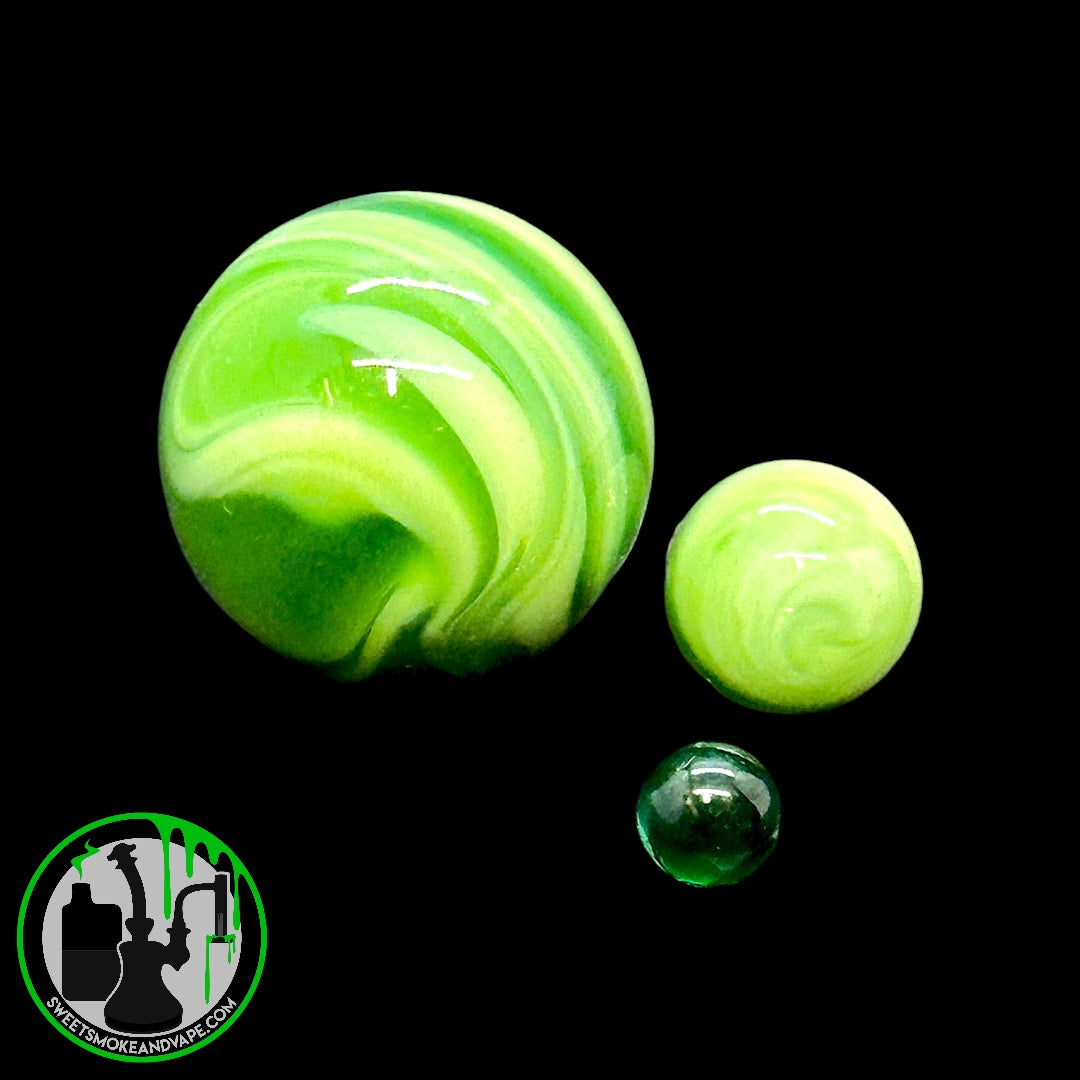 Bear Quartz - Slurper Set Green Swirl