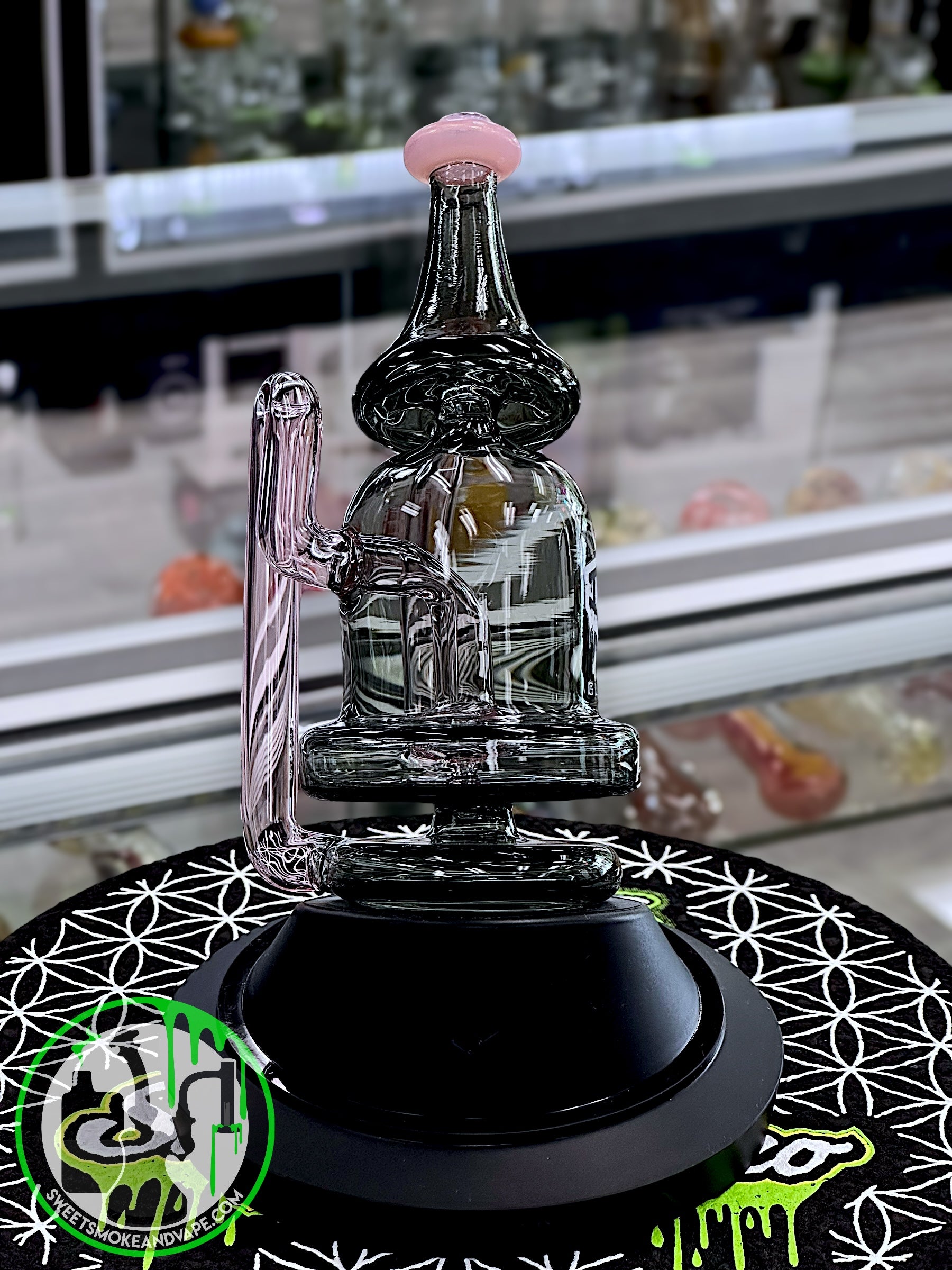 IC Glass - Pink Recycler Puffco Attachment