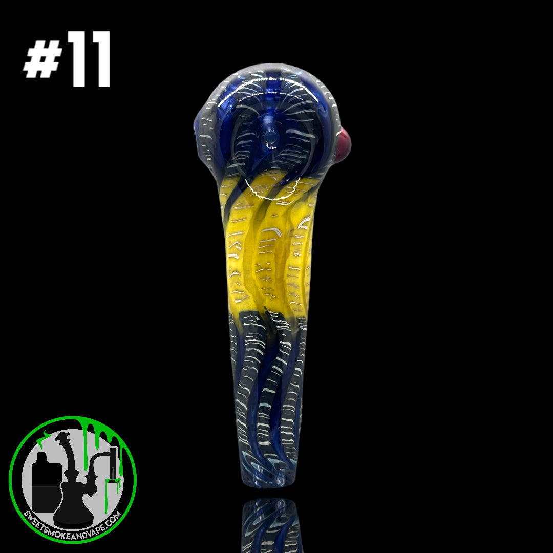 Daniel's Glass Art - German Glass Thick Hand Pipe #11