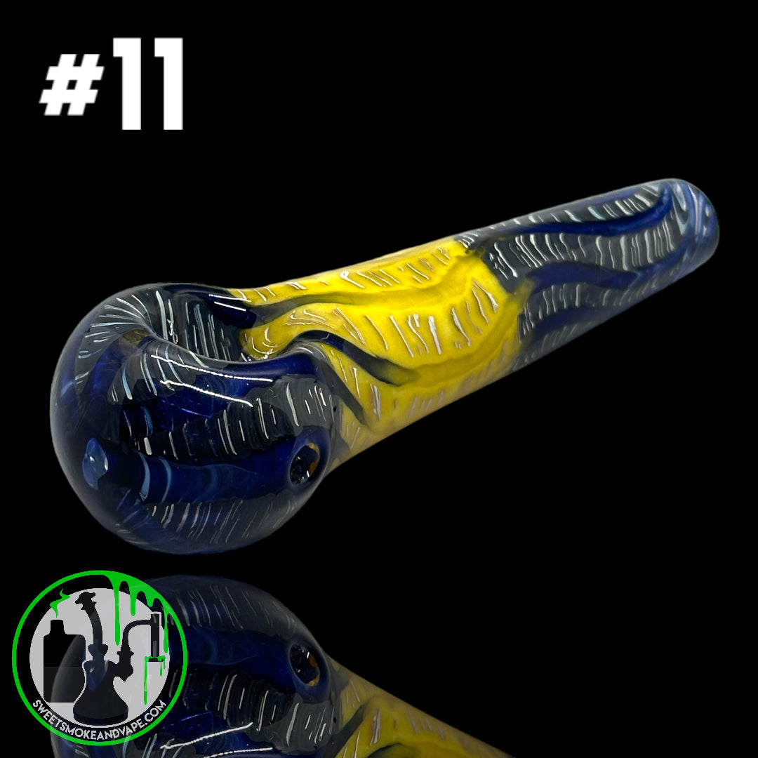 Daniel's Glass Art - German Glass Thick Hand Pipe #11