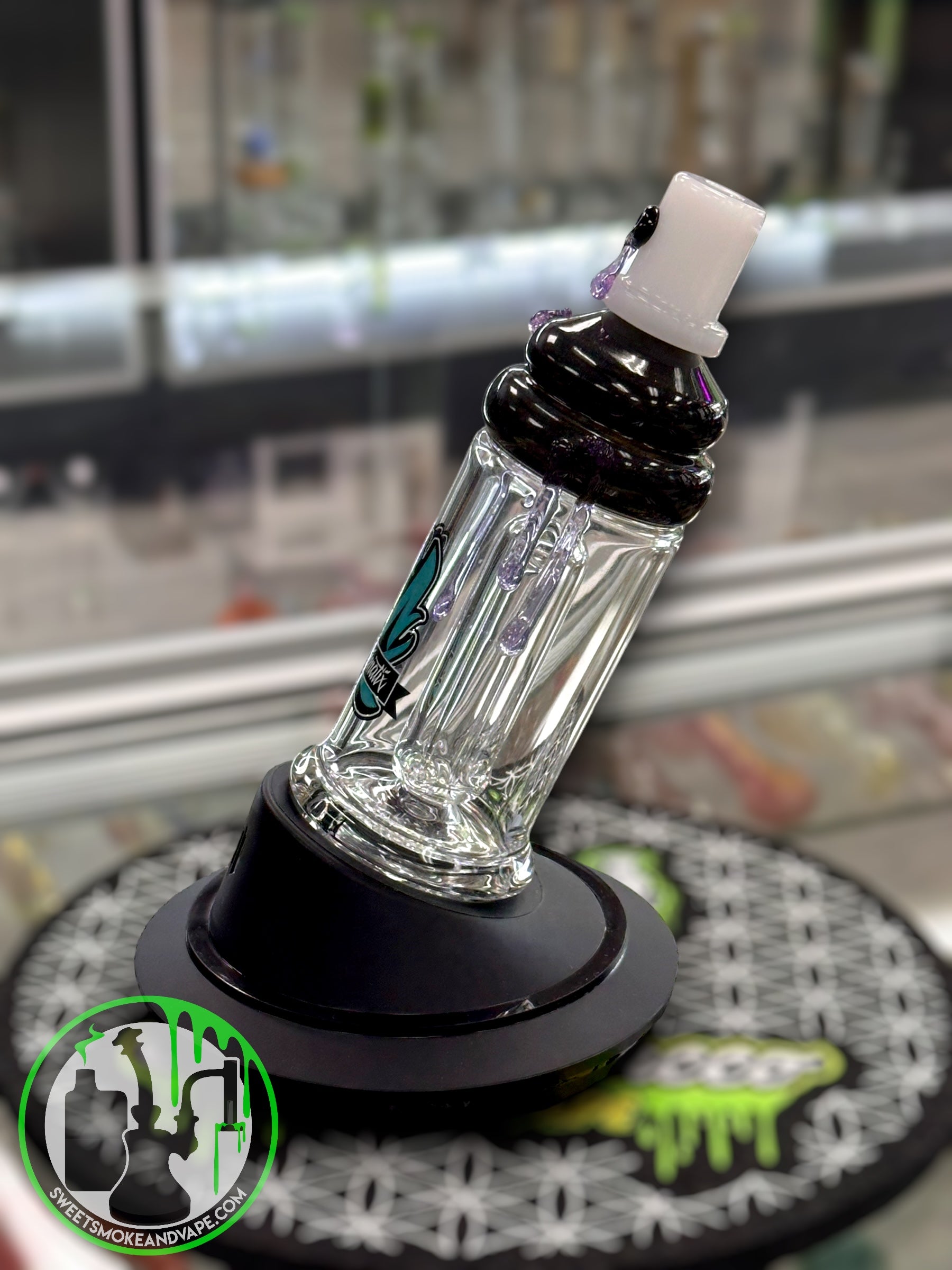 Mathematix Glass - Spray Can Puffco Attachment (Purple)