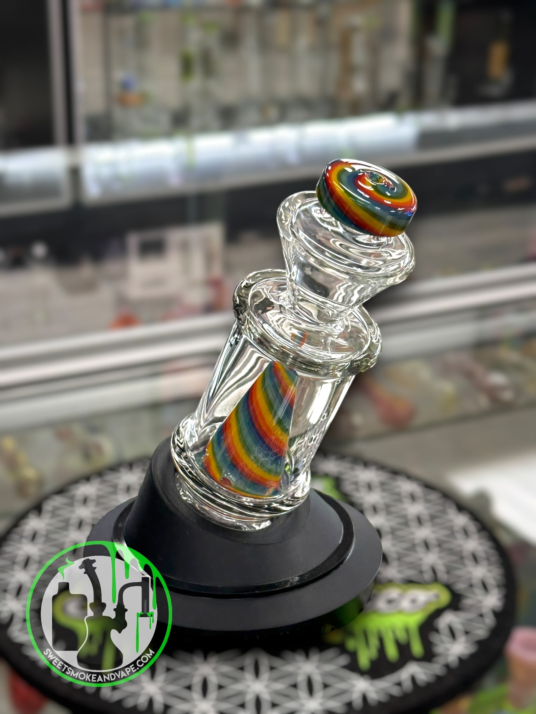 Toxic Glass - Rainbow Puffco Attachment