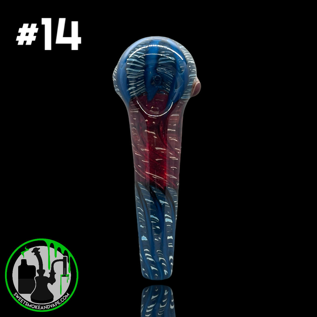 Daniel's Glass Art - German Glass Thick Hand Pipe #14