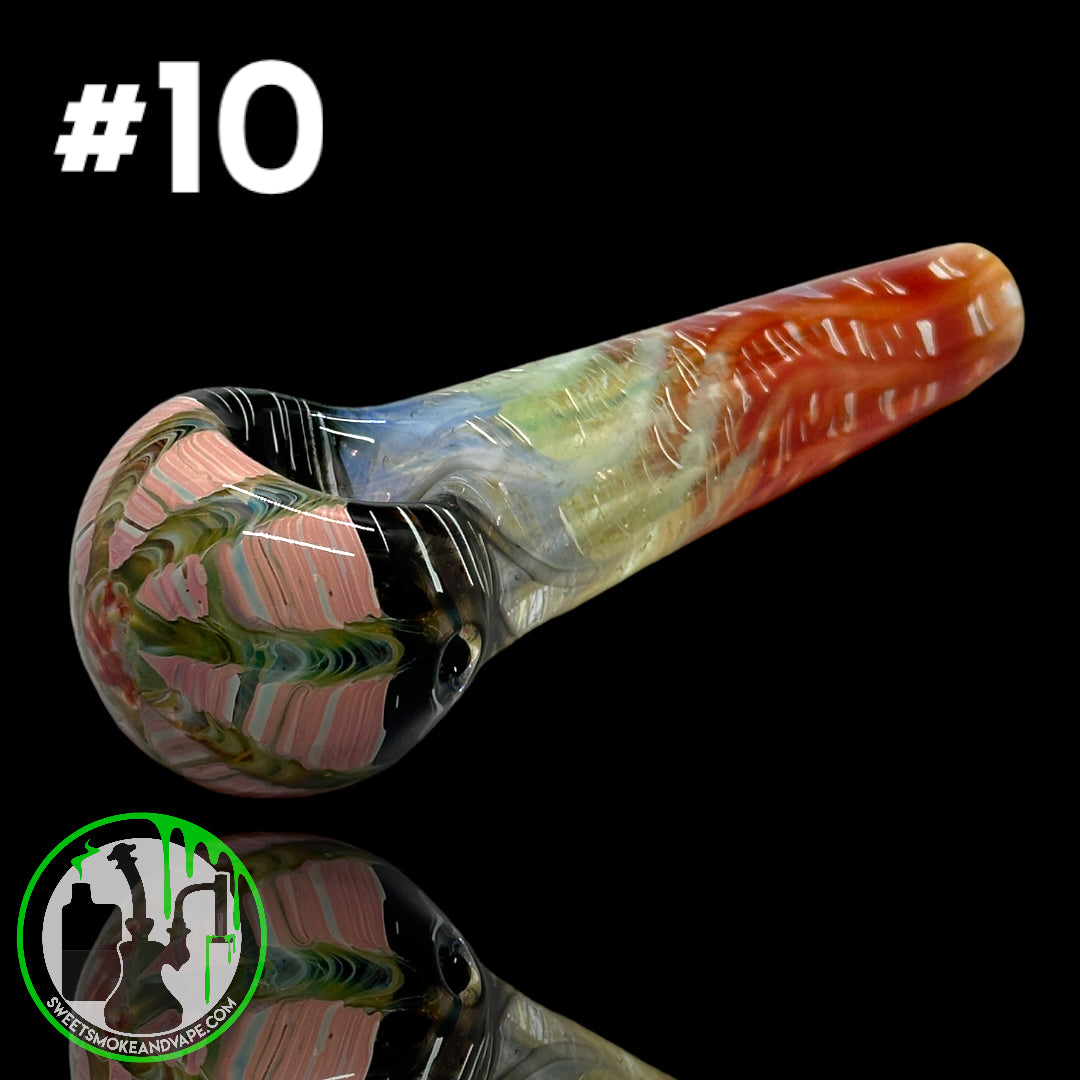 Daniel's Glass Art - German Glass Thick Hand Pipe #10