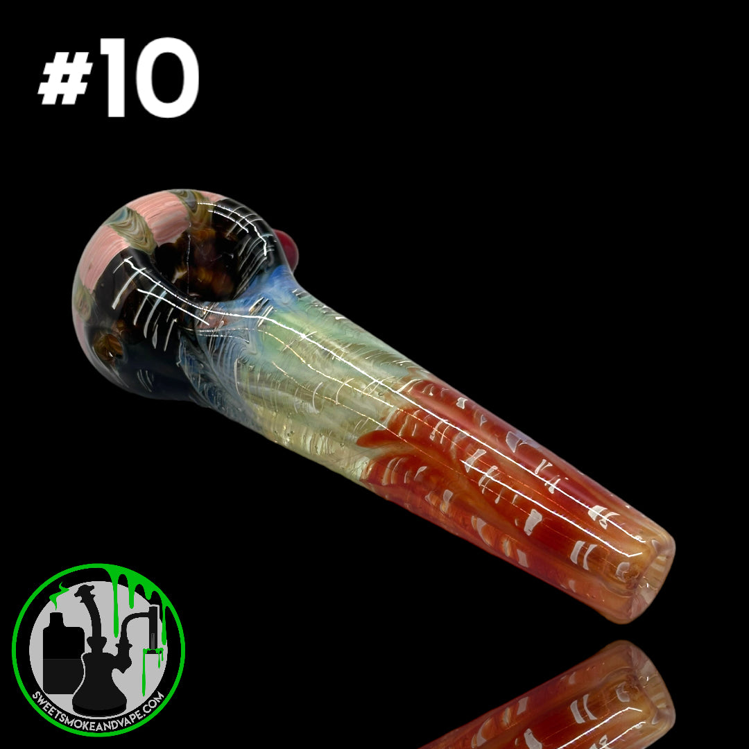 Daniel's Glass Art - German Glass Thick Hand Pipe #10