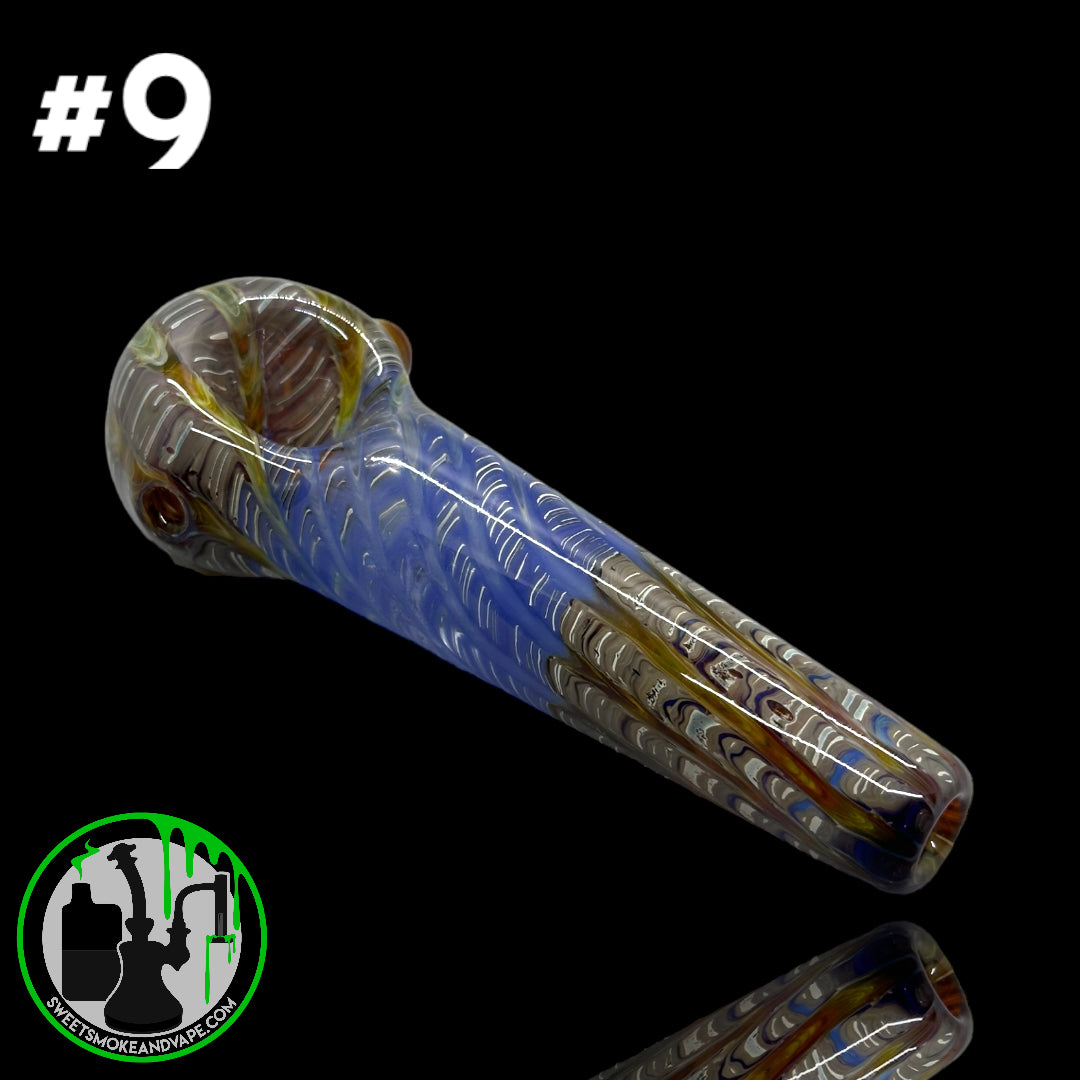 Daniel's Glass Art - German Glass Thick Hand Pipe #9