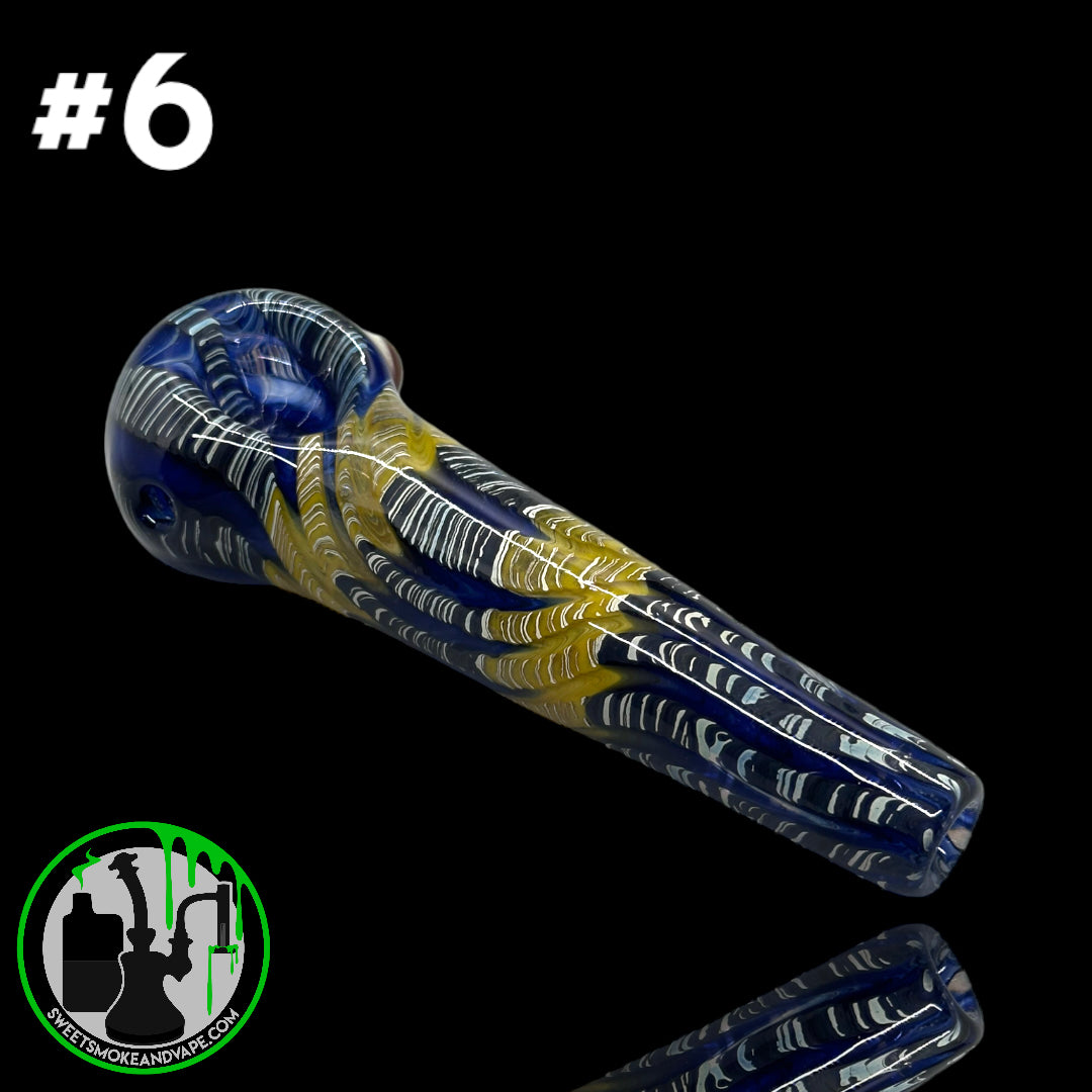 Daniel's Glass Art - German Glass Thick Hand Pipe #6