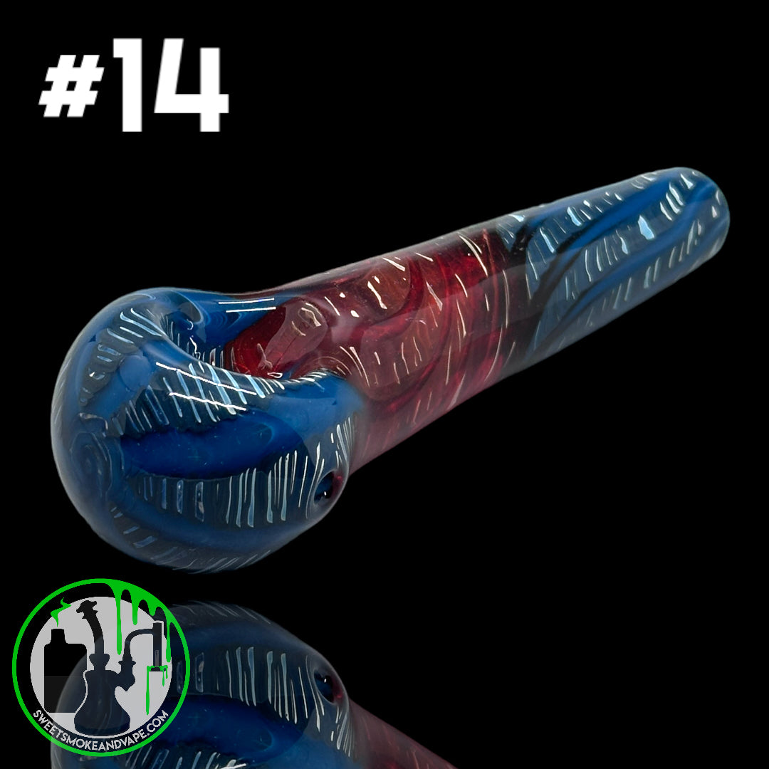 Daniel's Glass Art - German Glass Thick Hand Pipe #14