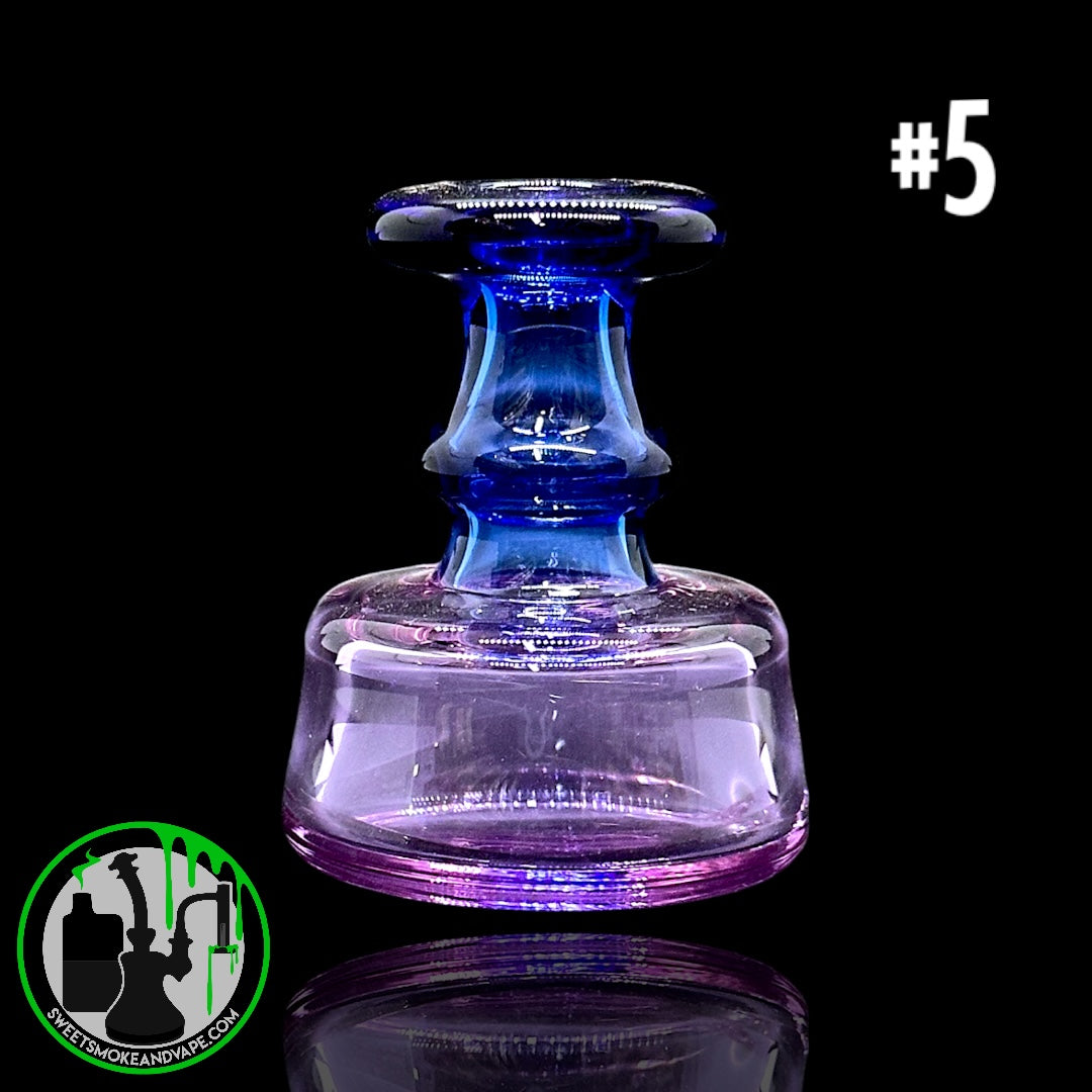 Evol Glass - Puffco Dry Attachment - #5 - Transparent Blue/Purple