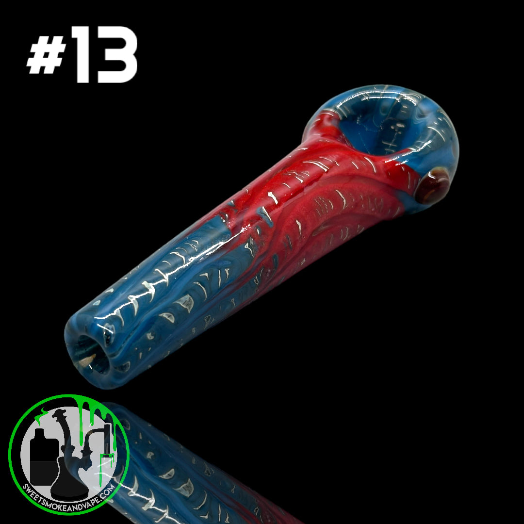 Daniel's Glass Art - German Glass Thick Hand Pipe #13