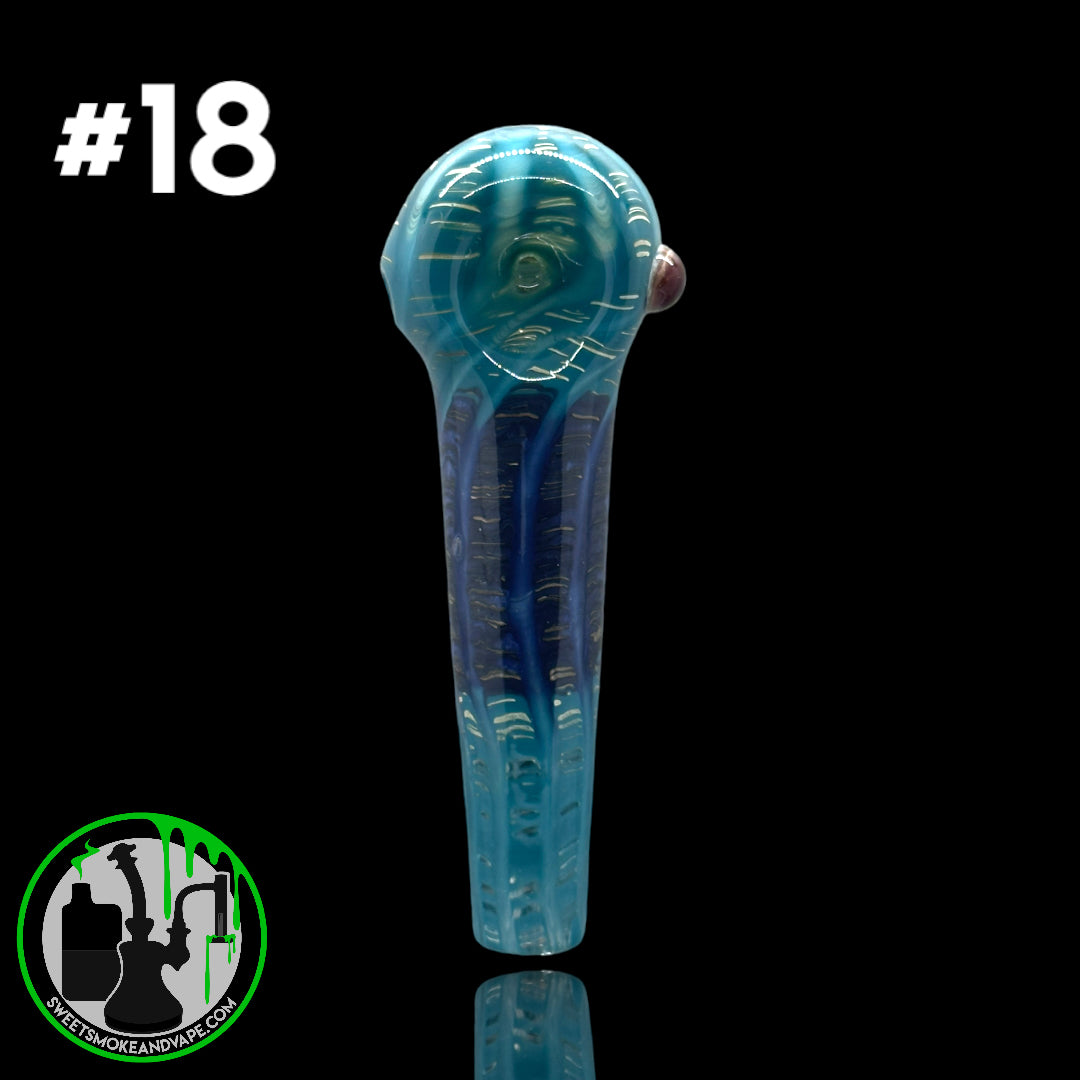 Daniel's Glass Art - German Glass Thick Hand Pipe #18