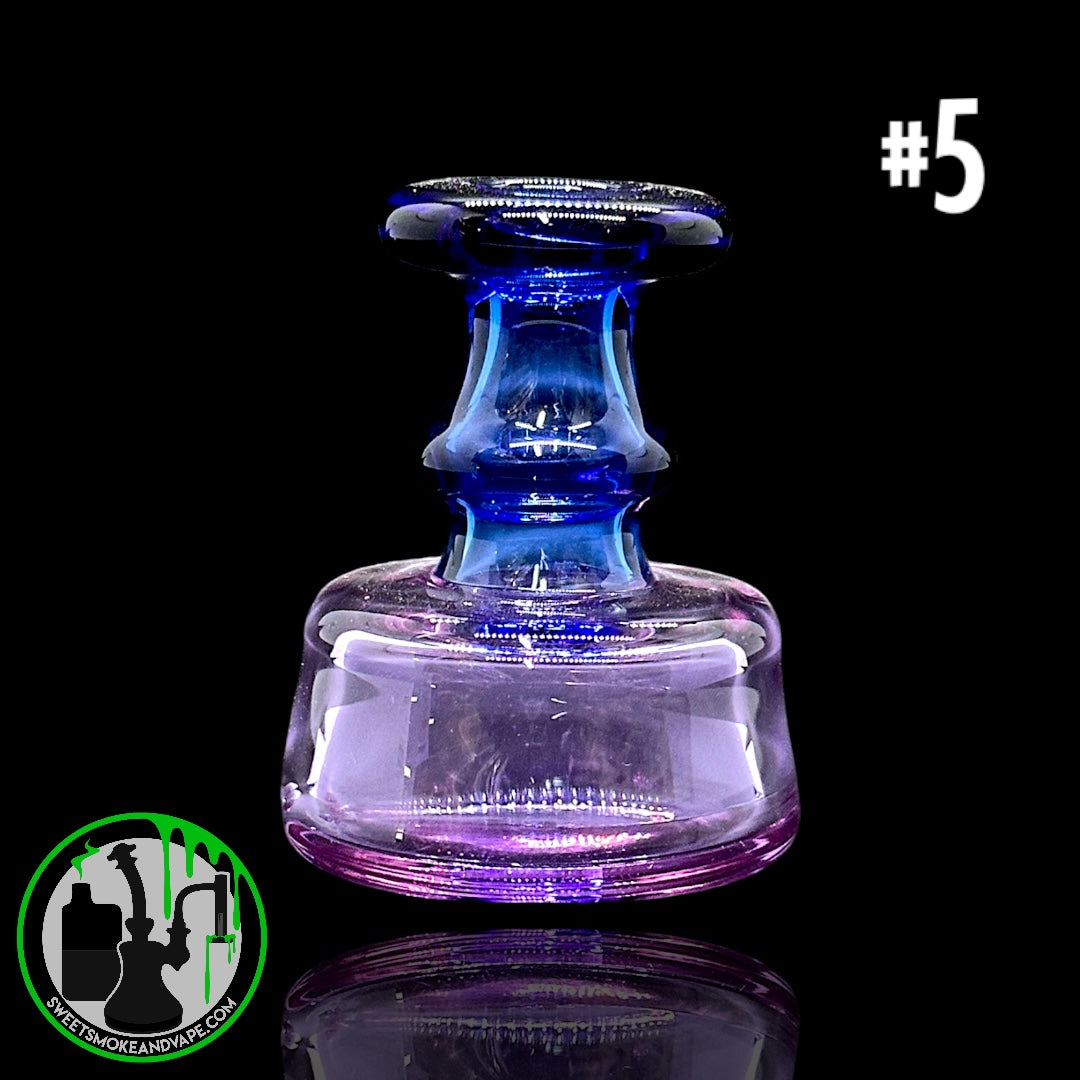 Evol Glass - Puffco Dry Attachment - #5 - Transparent Blue/Purple