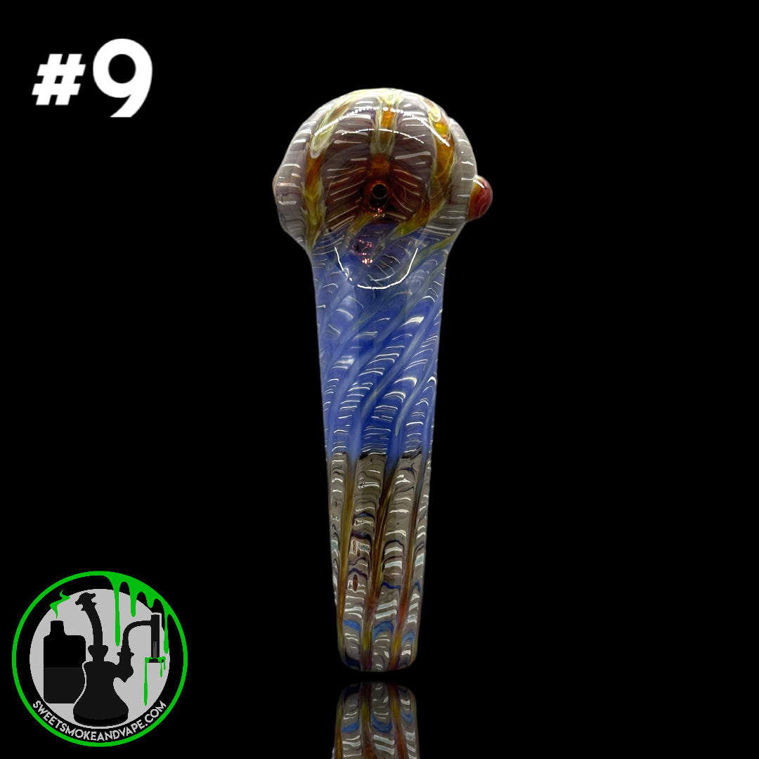 Daniel's Glass Art - German Glass Thick Hand Pipe #9