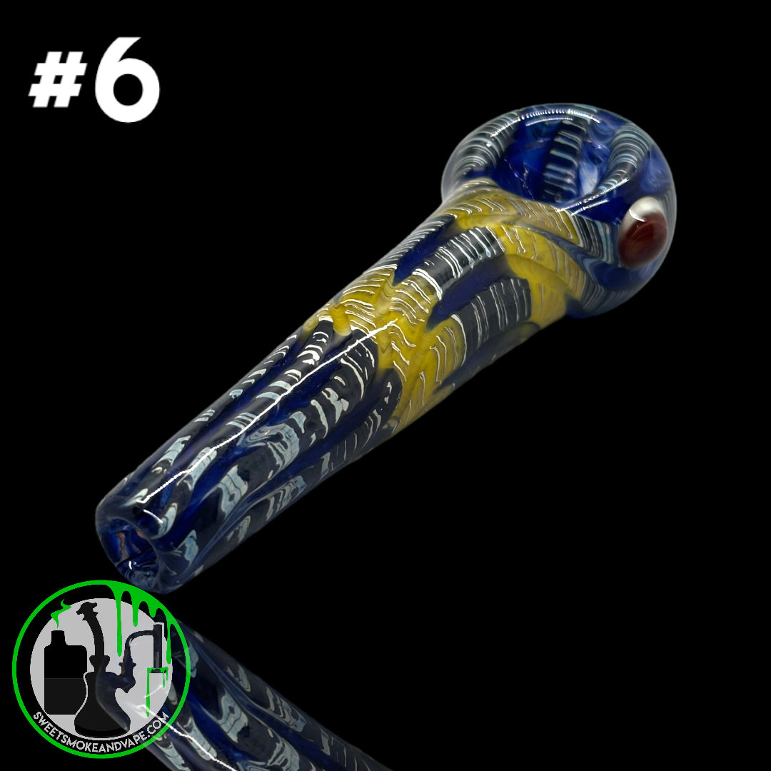 Daniel's Glass Art - German Glass Thick Hand Pipe #6