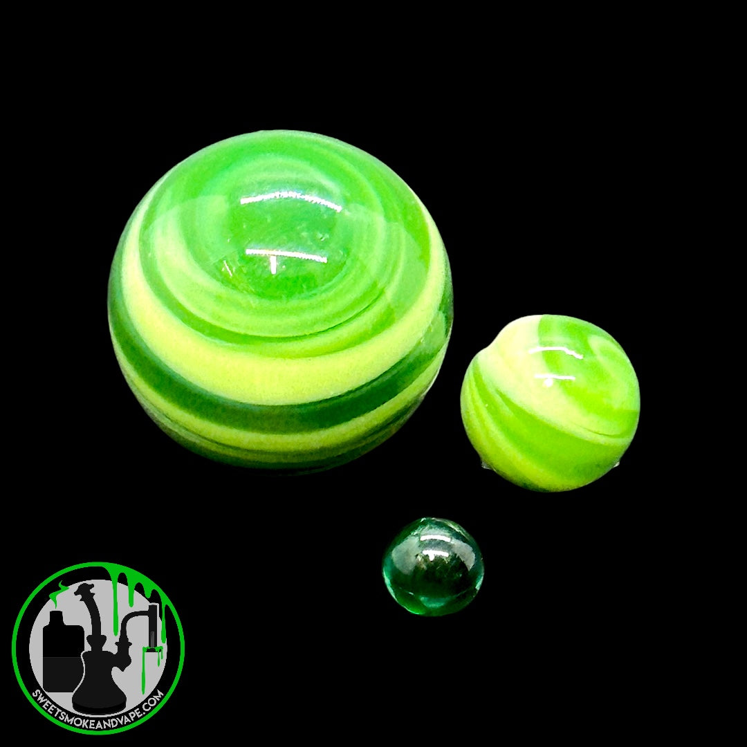 Bear Quartz - Slurper Set Green Swirl