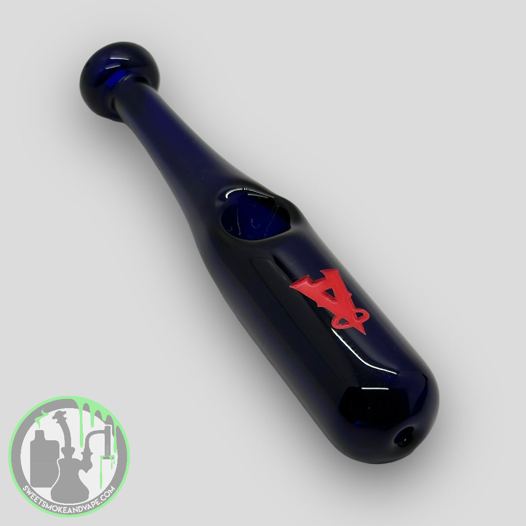 Daniel's Glass Art - Baseball Bat Dry Pipe (Los Angeles Angels)