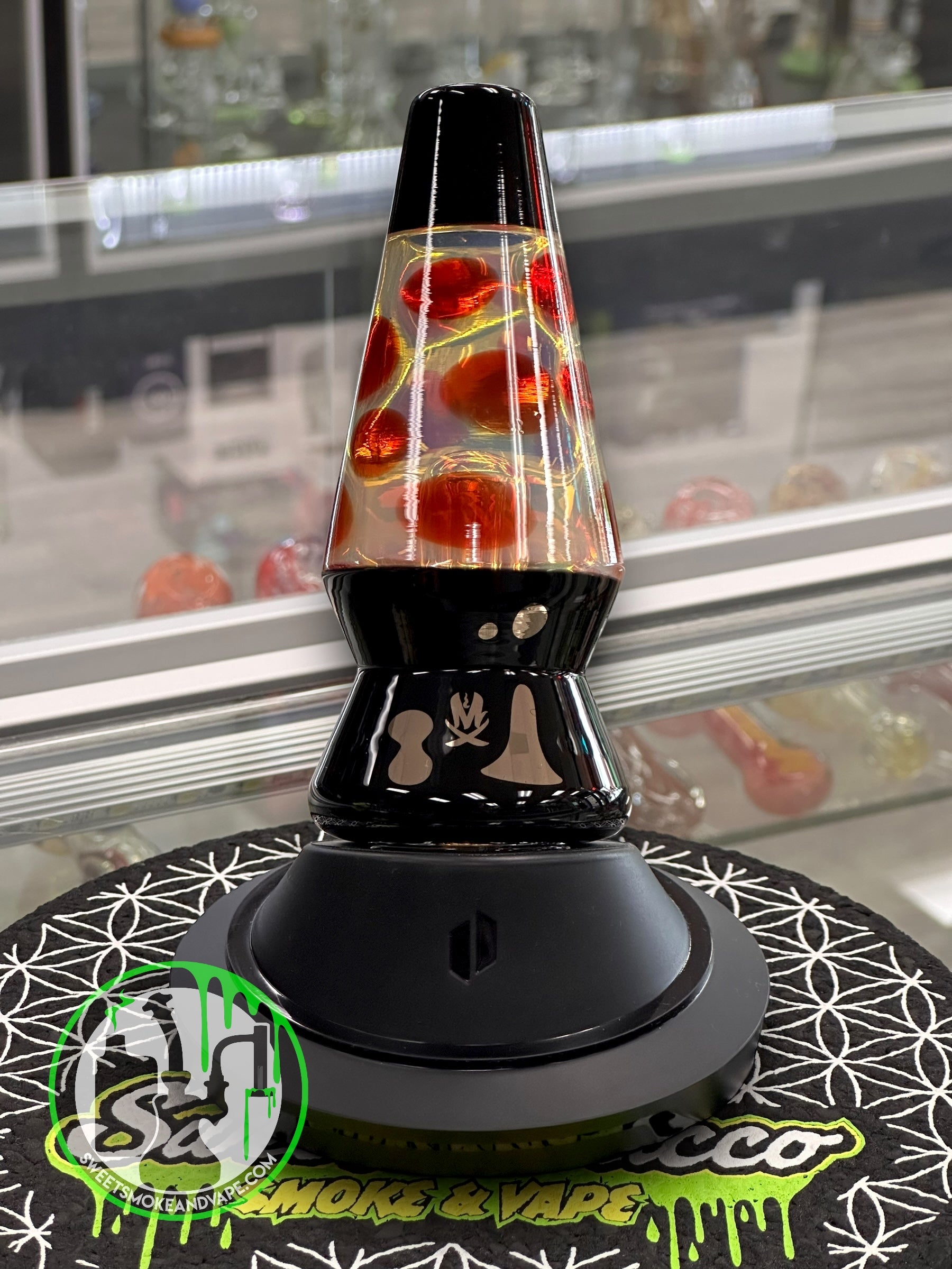 Mathematix Glass - Puffco Attachment - Lava Lamp (Red)