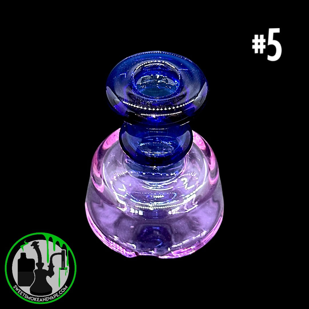 Evol Glass - Puffco Dry Attachment - #5 - Transparent Blue/Purple