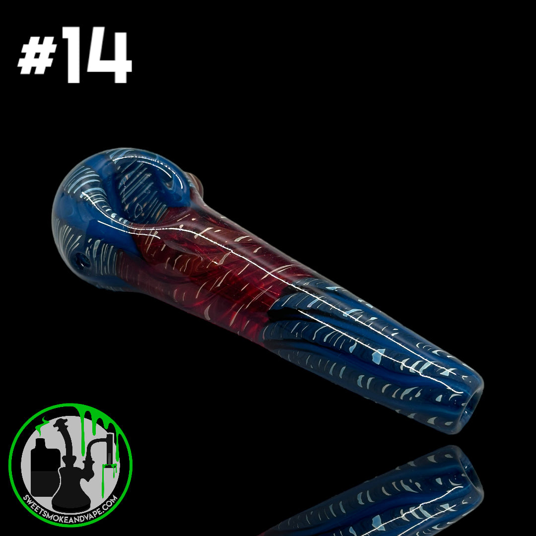 Daniel's Glass Art - German Glass Thick Hand Pipe #14