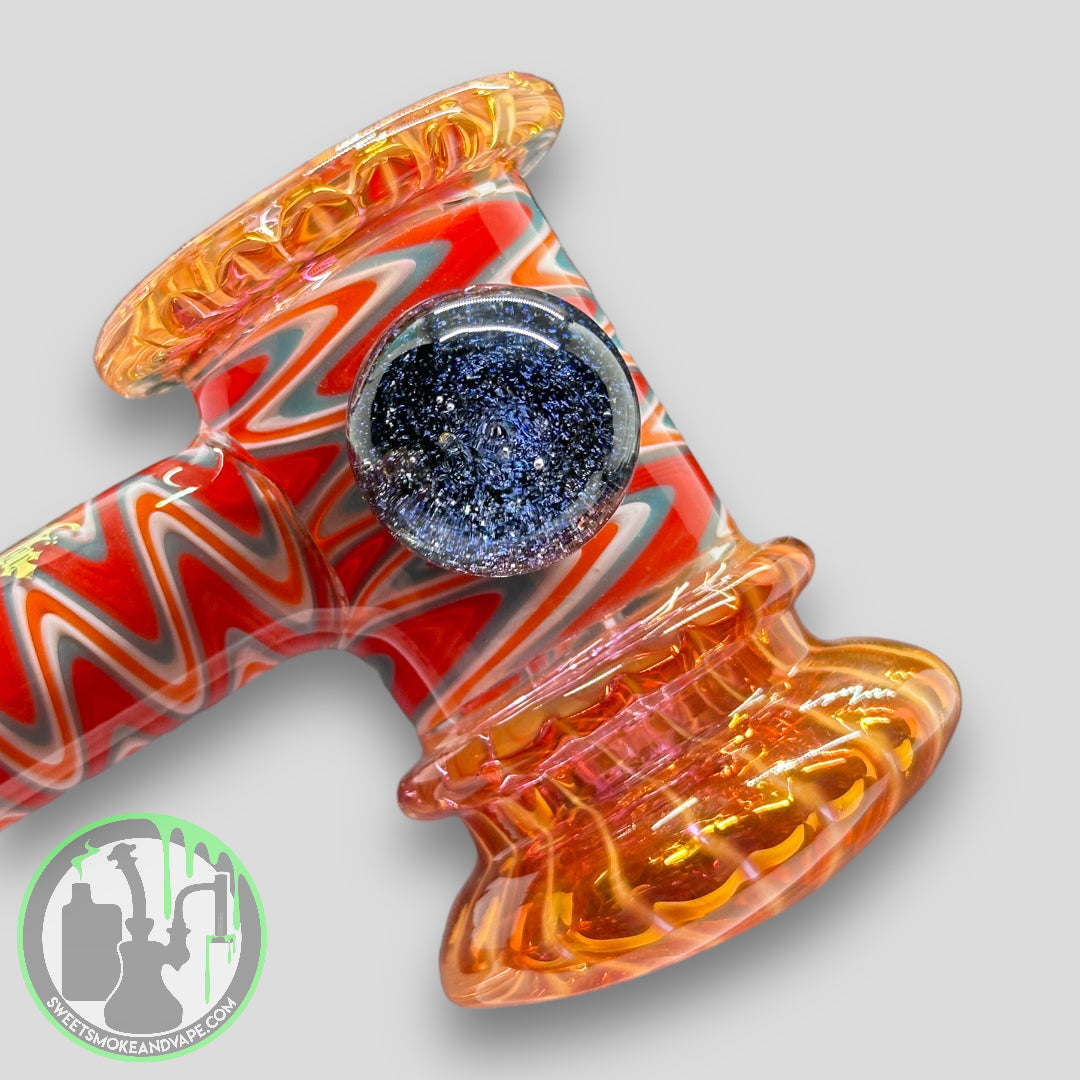 MK100 Glass - Wigwag Dicro Fumed Hammer Bubbler