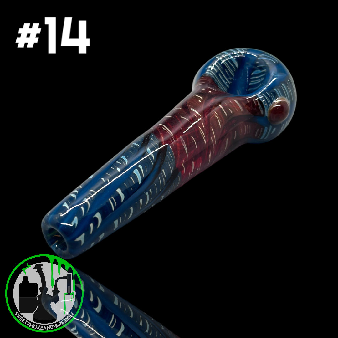 Daniel's Glass Art - German Glass Thick Hand Pipe #14