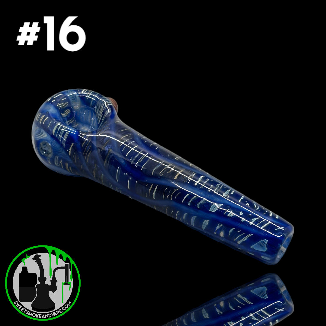 Daniel's Glass Art - German Glass Thick Hand Pipe #16